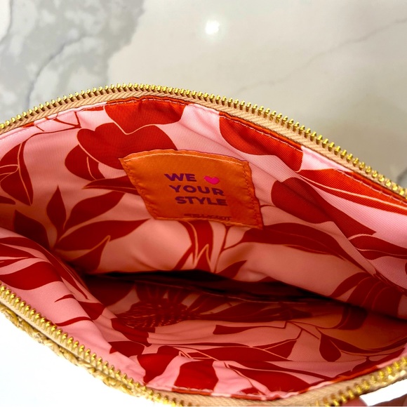 Stella & Dot Waverly Metallic Raffia Clutch/Crossbody - Picture 4 of 4